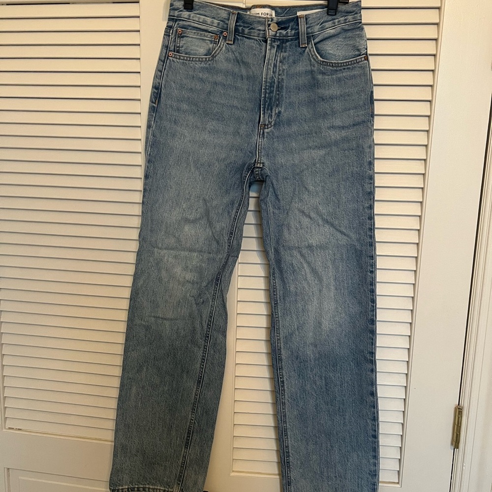 Aritzia Denim Forum the 90's Classic Mid Straight Leg Jeans